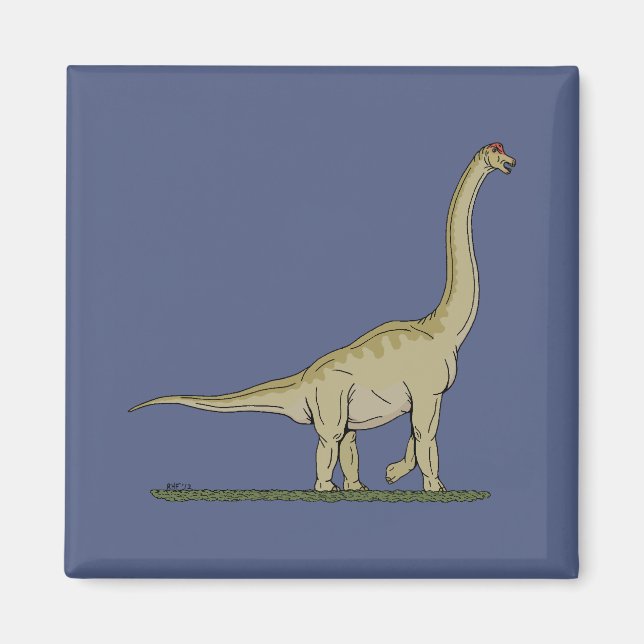 Jurassic Dinosaur Brachiosaurus Magnet (Front)