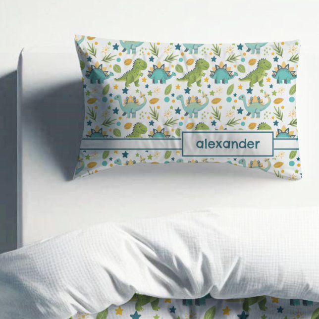 Jurassic Dinosaur Pattern Name Pillowcase (Creator Uploaded)