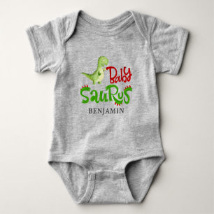 Jurassic Dinosaur Personalized Baby Saurus Bodysuit