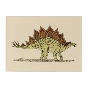 Jurassic Dinosaur Stegosaurus Acrylic Print