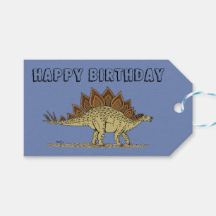 Jurassic Dinosaur Stegosaurus Gift Tags