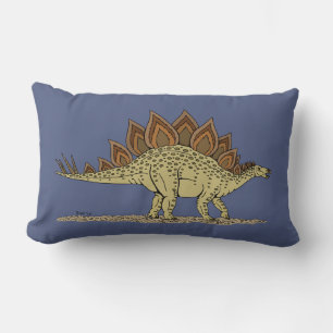 Jurassic Dinosaur Stegosaurus Lumbar Pillow