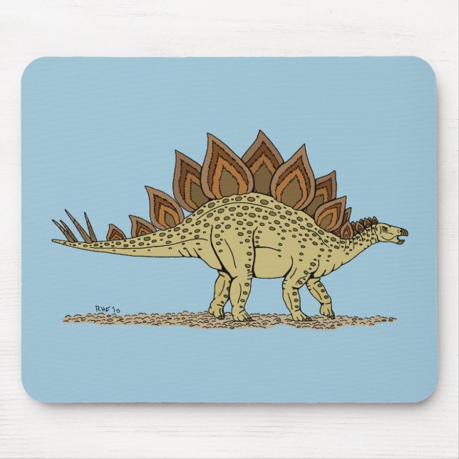 Jurassic Dinosaur Stegosaurus Mouse Pad (Front)