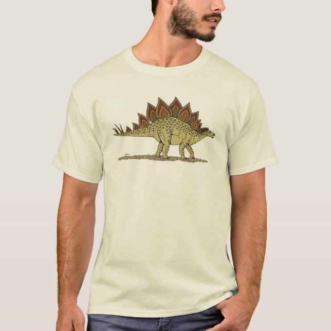 Jurassic Dinosaur Stegosaurus T-Shirt (Front)