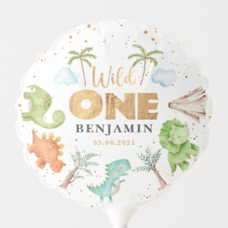 Jurassic Dinosaurs 1st Birthday Balloon