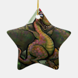 Jurassic Dinosaurs Ceramic Ornament
