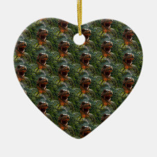 jurassic dinosaurs ceramic ornament