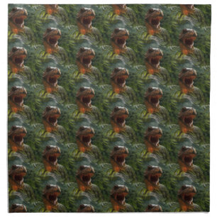 jurassic dinosaurs napkin