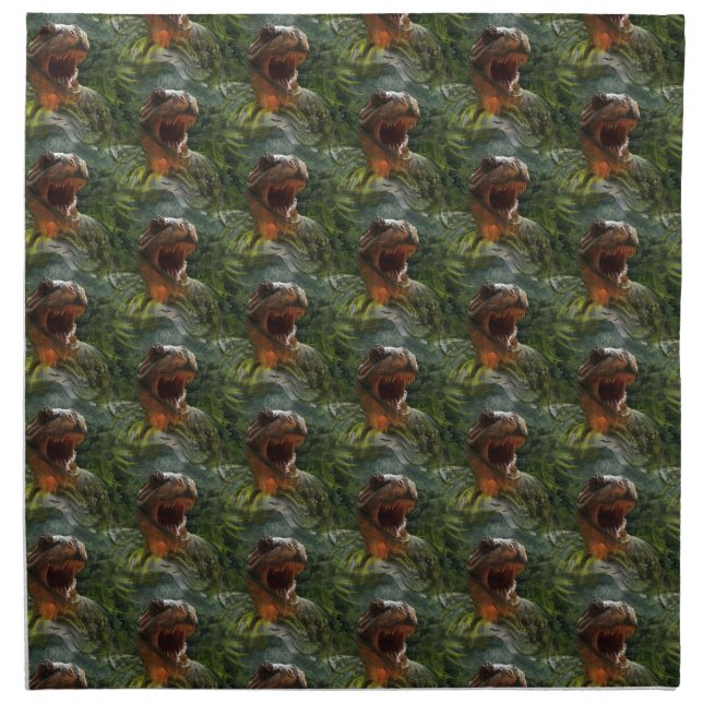 jurassic dinosaurs napkin (Front)