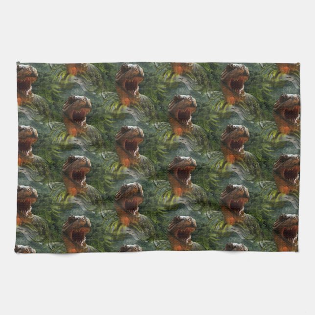 jurassic dinosaurs towel (Horizontal)