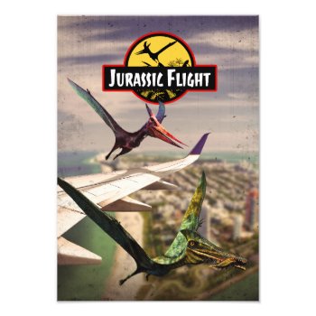 Jurassic Flight Dinosaurs Photographic Poster by bestgiftideas at Zazzle
