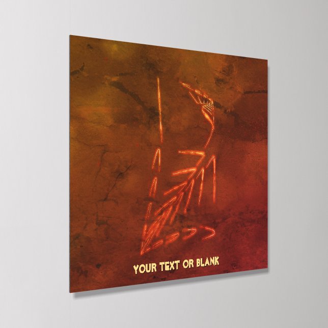 Jurassic Fossil Acrylic Photo Tile (Angled)