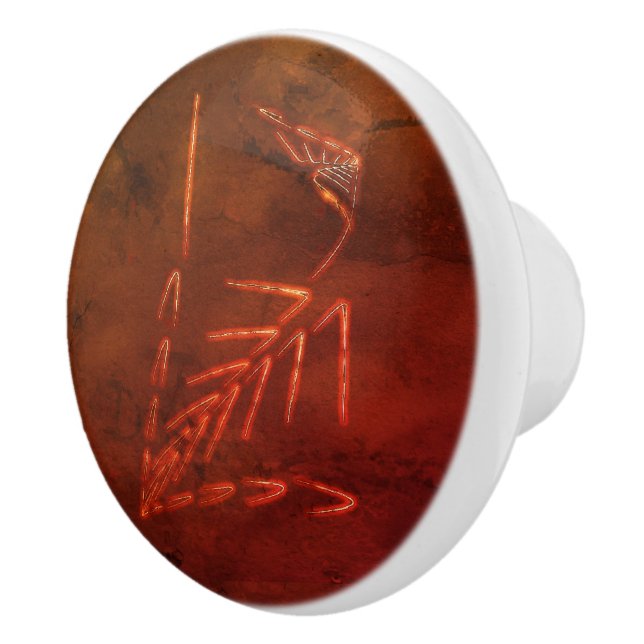Jurassic Fossil Ceramic Knob (Right)