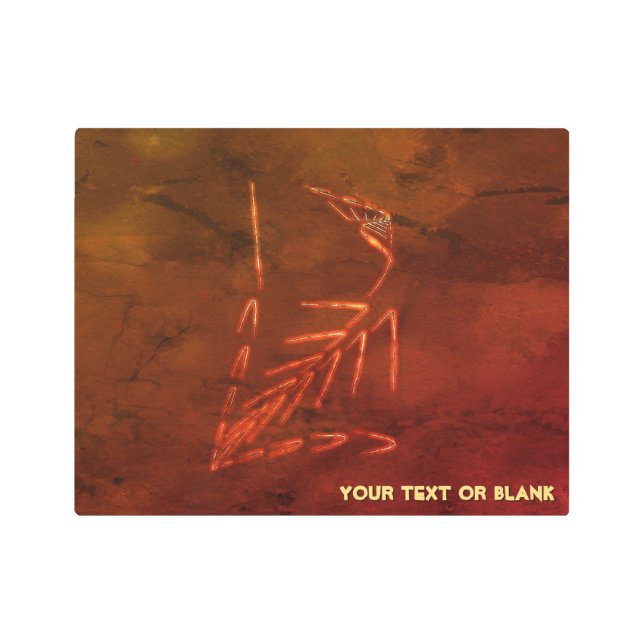 Jurassic Fossil Metal Print (Front)