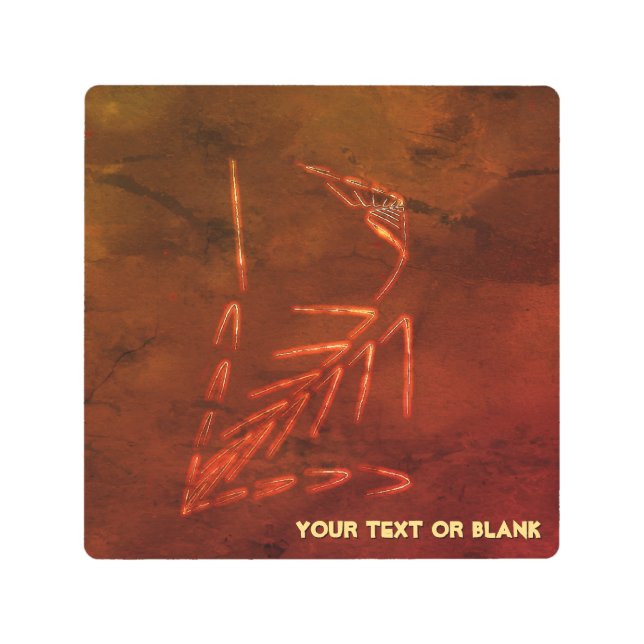 Jurassic Fossil Metal Print (Front)