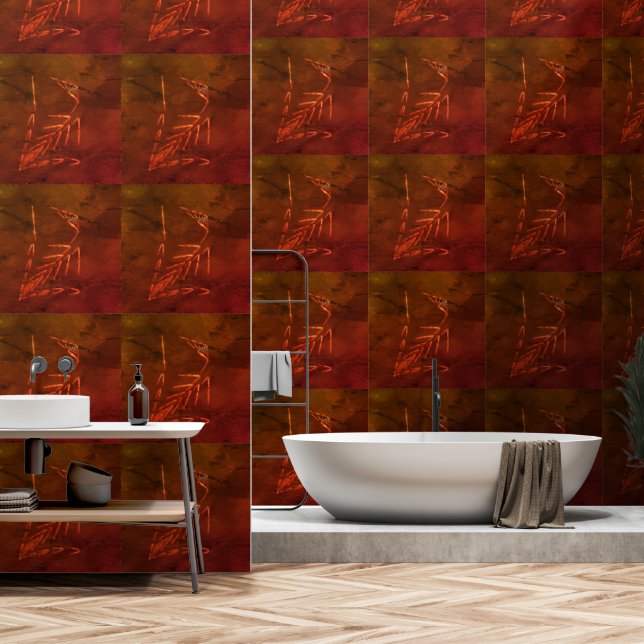 Jurassic Fossil Wallpaper (Bathroom)