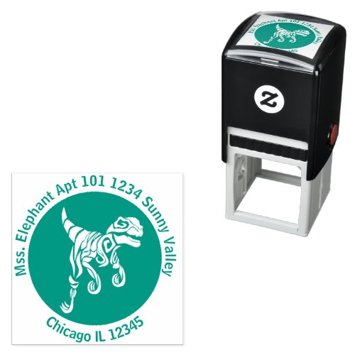 Jurassic Ghost Raptor Self_inking Stamp