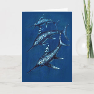 Jurassic Ichthyosaur Greetings Card