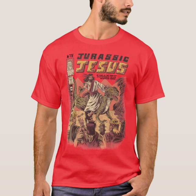 JURASSIC JESUS girl T-Shirt (Front)