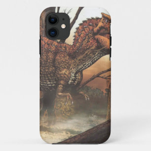 Jurassic Journey: Dinosaur in its Natural Habitat iPhone 11 Case