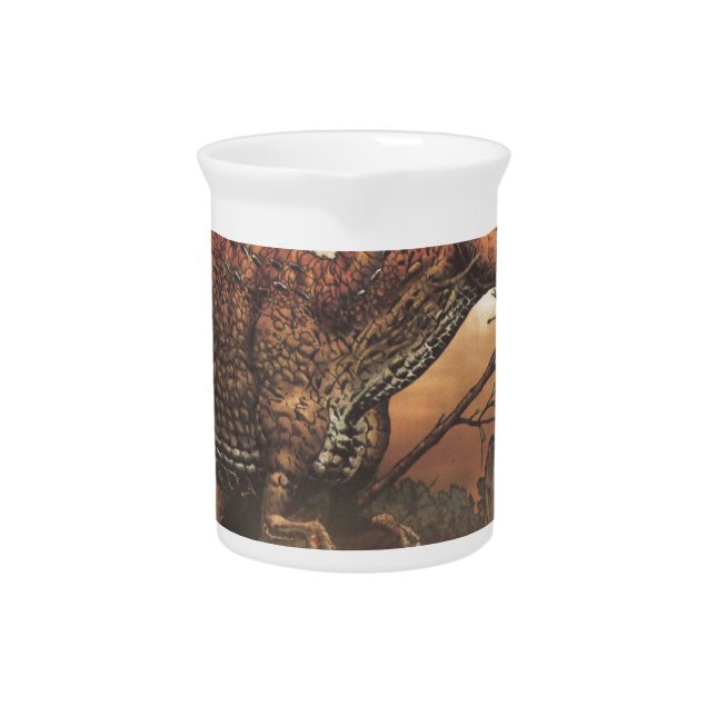 Jurassic Journey: Dinosaur in its Natural Habitat Pitcher (Front)