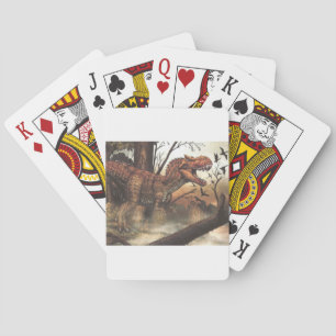 Jurassic Journey: Dinosaur in its Natural Habitat Poker Cards