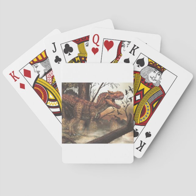 Jurassic Journey: Dinosaur in its Natural Habitat Poker Cards (Back)