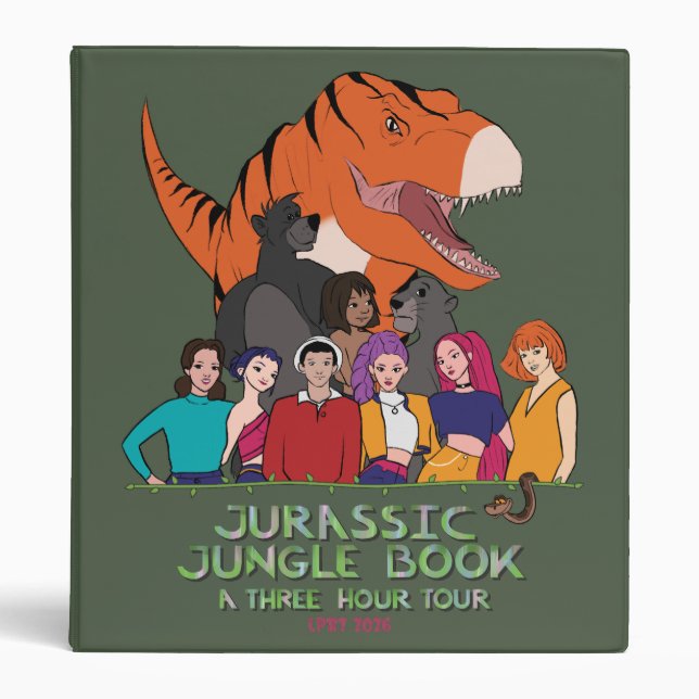 Jurassic Jungle Book Binder (Front)