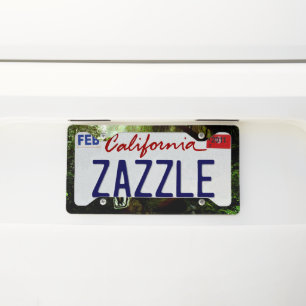 Jurassic jungle license plate frame