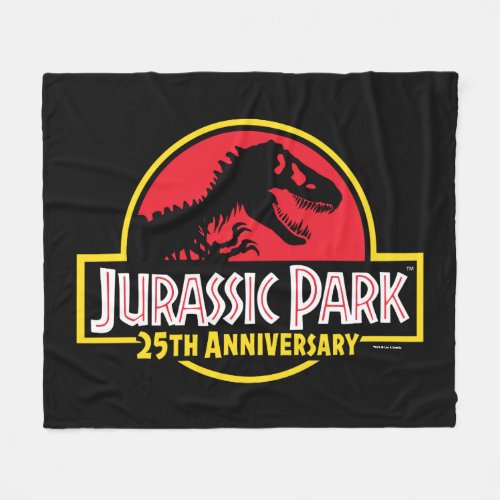 Jurassic Park 25th Anniversary Logo Fleece Blanket