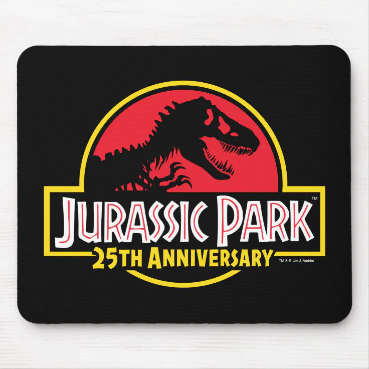 Jurassic Park 25th Anniversary Logo Mouse Pad Zazzle