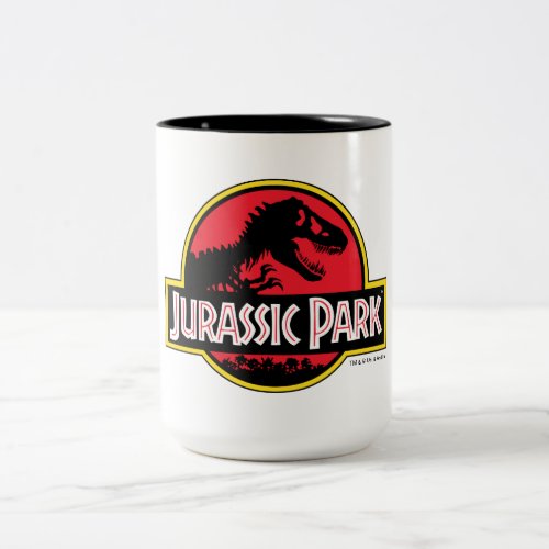 Jurassic Park Logo Two_Tone Coffee Mug