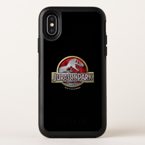 Jurassic Park  Metal Logo OtterBox Symmetry iPhone X Case