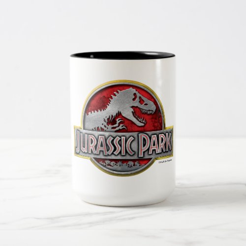 Jurassic Park  Metal Logo Two_Tone Coffee Mug