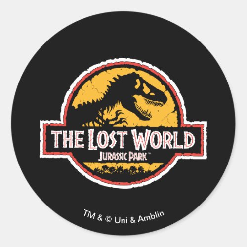 Jurassic Park The Lost World Logo Classic Round Sticker