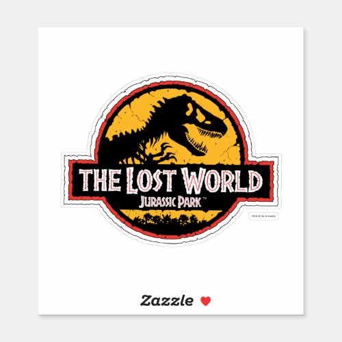 Jurassic Park The Lost World Logo Sticker