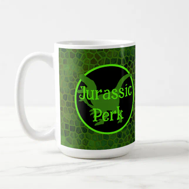 Jurassic Perk Green Dinosaur Hide Coffee Mug | Zazzle