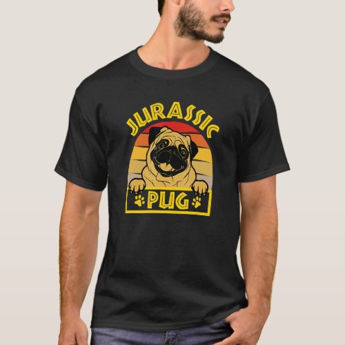 Jurassic Pug For Dog Owner T_Shirt