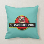 Jurassic Pug - Throw Pillow