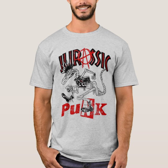 Jurassic Punk Geek T-Shirt (Front)