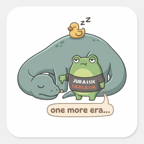 Jurassic Sarcasm Funny Die-Cut Sticker