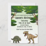 Jurassic-Sized Dinosaur Fun birthday Invitation