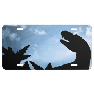 Jurassic Sky License Plate