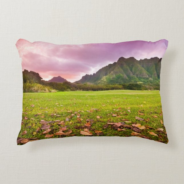 Jurassic Sunset Decorative Pillow (Front)