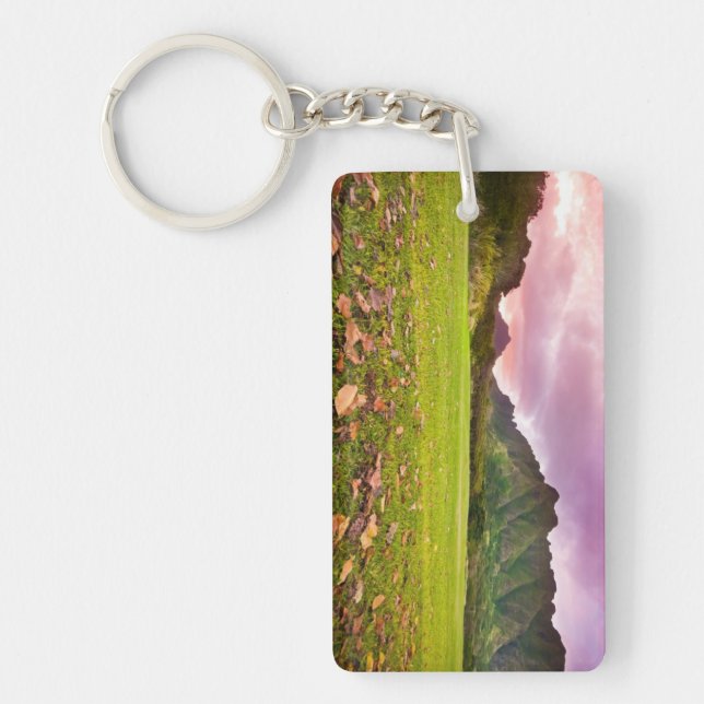 Jurassic Sunset Keychain (Front)