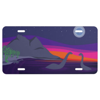 Jurassic Sunset License Plate