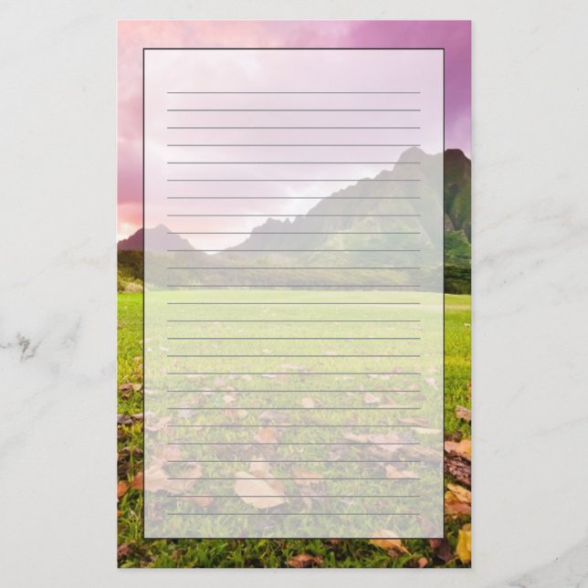 Jurassic Sunset Stationery (Front)
