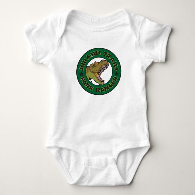 Jurassic Trails Park Ranger Infant Body Suit Baby Bodysuit (Front)