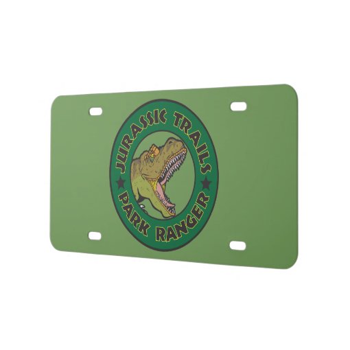 Jurassic Trails Park Ranger License Plate | Zazzle