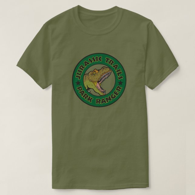 Jurassic Trails Park Ranger T-Shirt (Design Front)